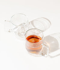 Thumbnail for Branded Double Walled Glass Teacup with Handle