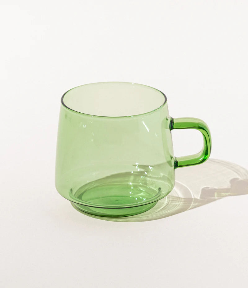 Colored Glass Tea Cup